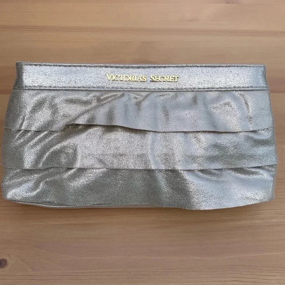 Victoria’s Secret Faux Leather Metallic Clutch